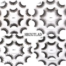Hbzgtlad 5/8/10 пар в комплекте; искусственный мех 3D норковые ресницы натуральные длинные накладные ресницы объем Накладные ресницы макияж расширение ресницы «maquiagem»