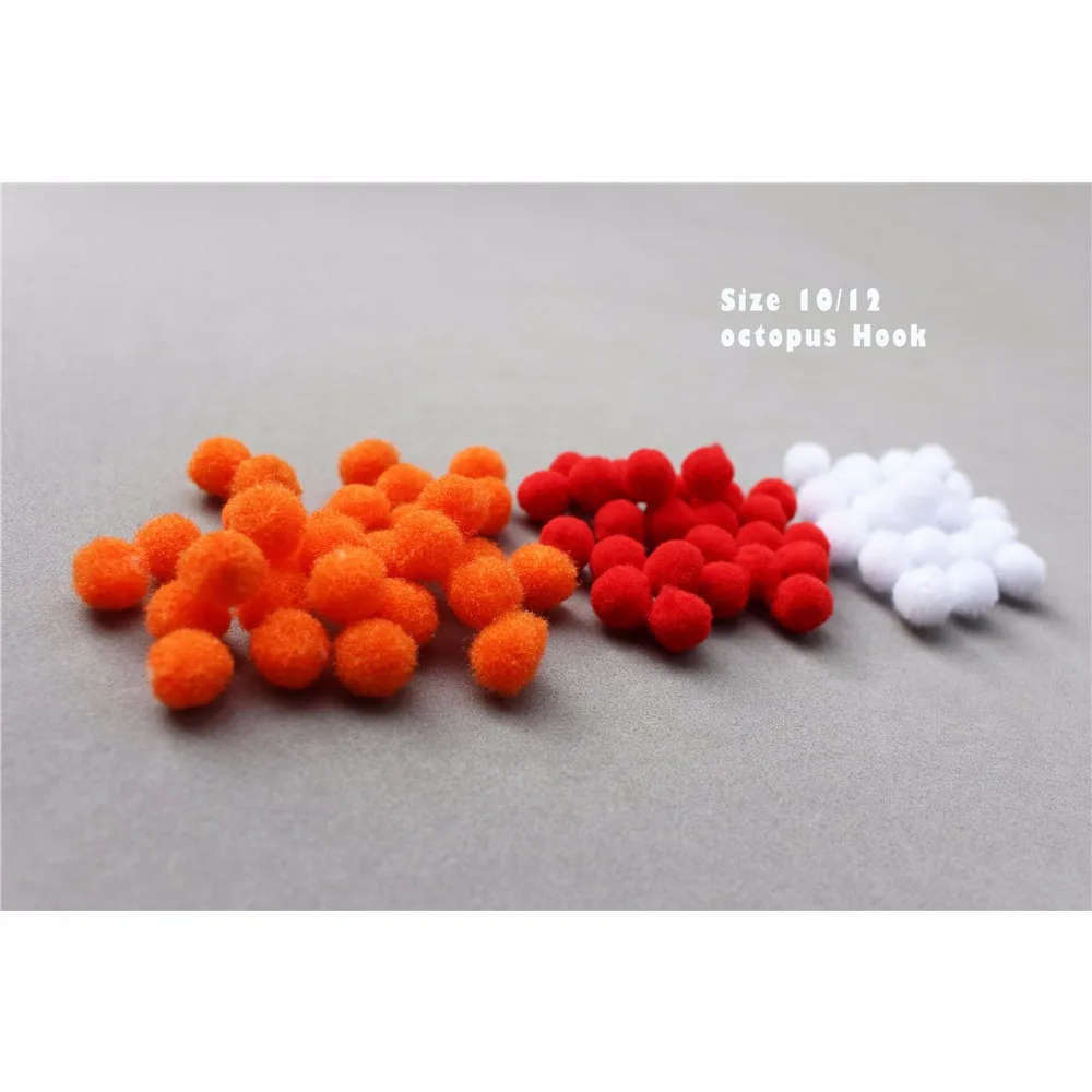 

Tigofly 100 pcs/lot 3 Colors Glo Bug Fly Fishing Trout Fly Egg Bug Fly Tying Materials