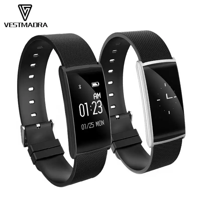 VESTMADRA Smart Band 0 96 inch Heart Rate Monitor Blood oxygen Blood Pressure watch with