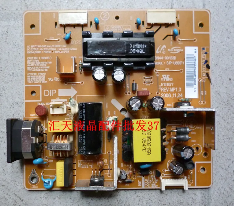 

Free Shipping>Original BN44-00123D SIP-U6S 713BM 913BM high voltage power supply board board-Original 100% Tested Working