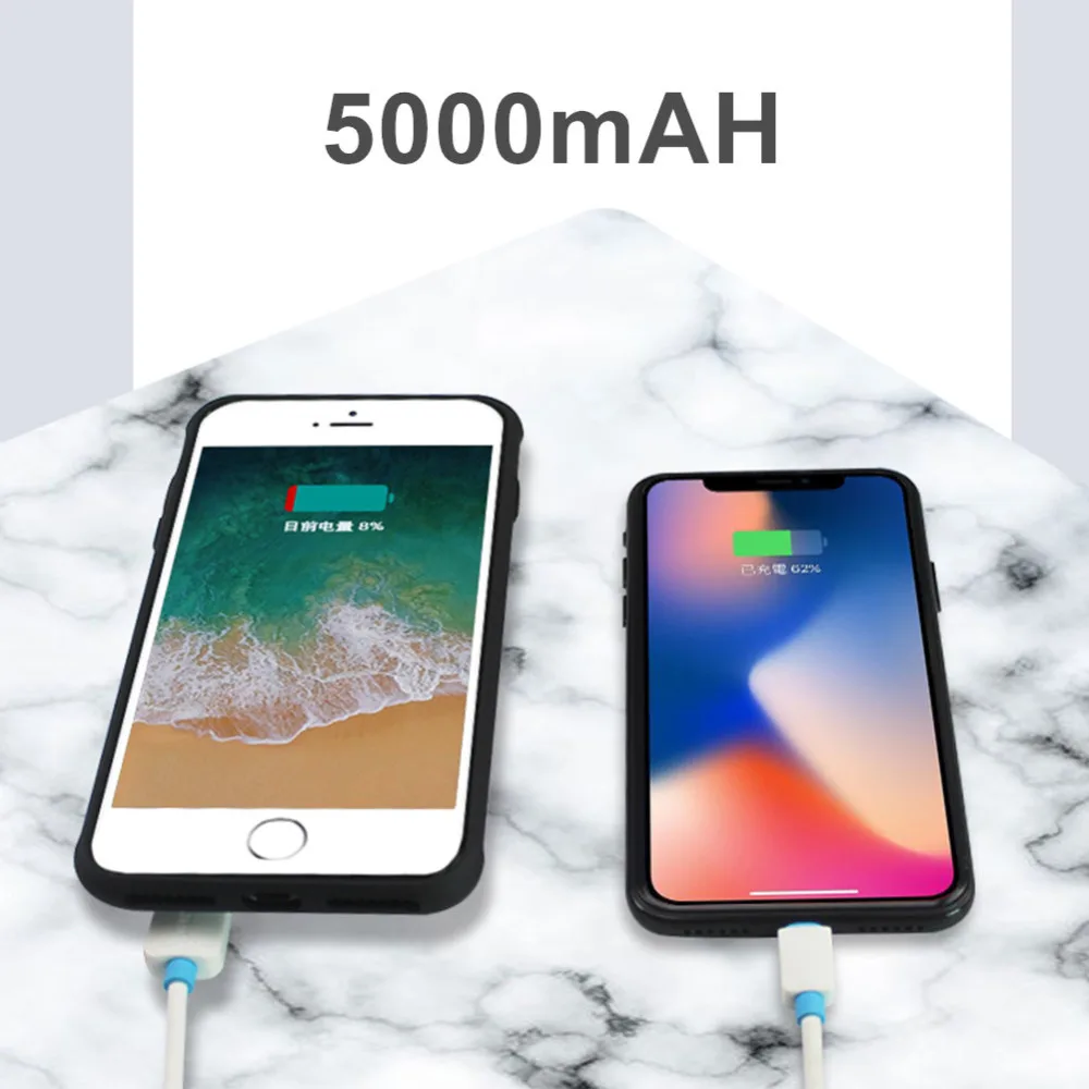 5000 мАч для iphone X XS XR, чехол для зарядного устройства, умный беспроводной Чехол для зарядки телефона, внешний аккумулятор для iphone XS MAX, чехол для аккумулятора