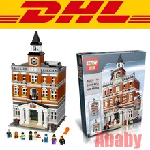 DHL 2859 PCS Lepin 15003 Creators Town Hall Building Set City Street Blocks Model Self-Locking Bricks Toy Compatible 10224