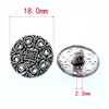20Pcs Vintage Metal Pierced Buttons Shank Flower Metal Buttons Fit Sewing Clothing Craft 18.0mm 3