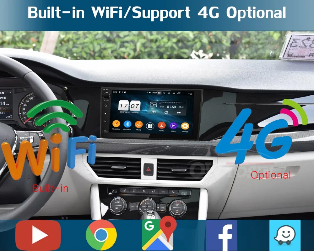 " ips Android 9,0 8Core 64G rom автомобильное радио gps для Volkswagen VW Tiguan Golf Passat CC Polo Jetta CarPlay Parrot