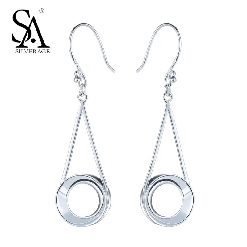 SA SILVERAGE Real 925 Sterling Silver Fox Drop Dangle Earrings | Украшения и аксессуары