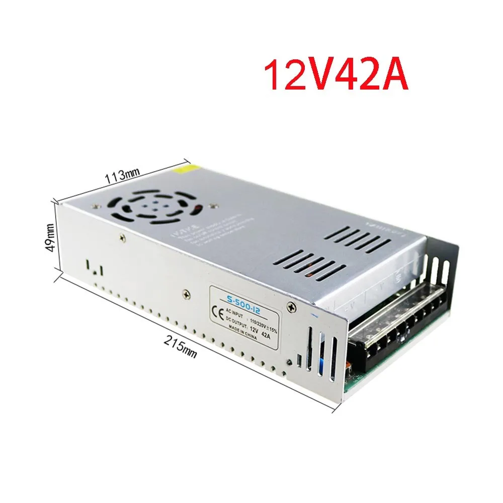 Мощность адаптер питания для светодиодной полосы освещения трансфомеры AC100-240V для DC12V 1A 2A 3.2A 5A 8.5A 10A 20A 30A 40A 50A переключатель IL