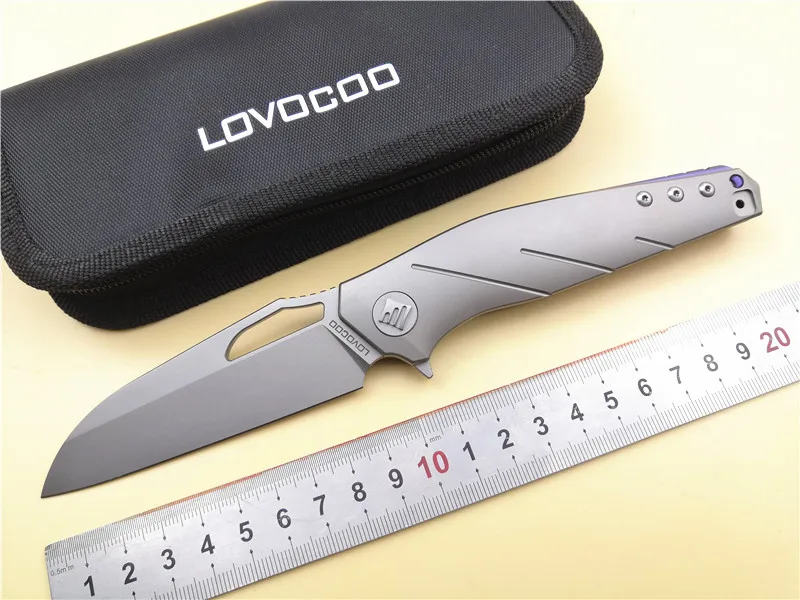 Цена CH OEM LOVOCOO LV09 Флип складной Ножи MRBS S35VN лезвие Титан ручка тактический открытый Кемпинг Выживание карманный нож, инструмент для повседневного ...