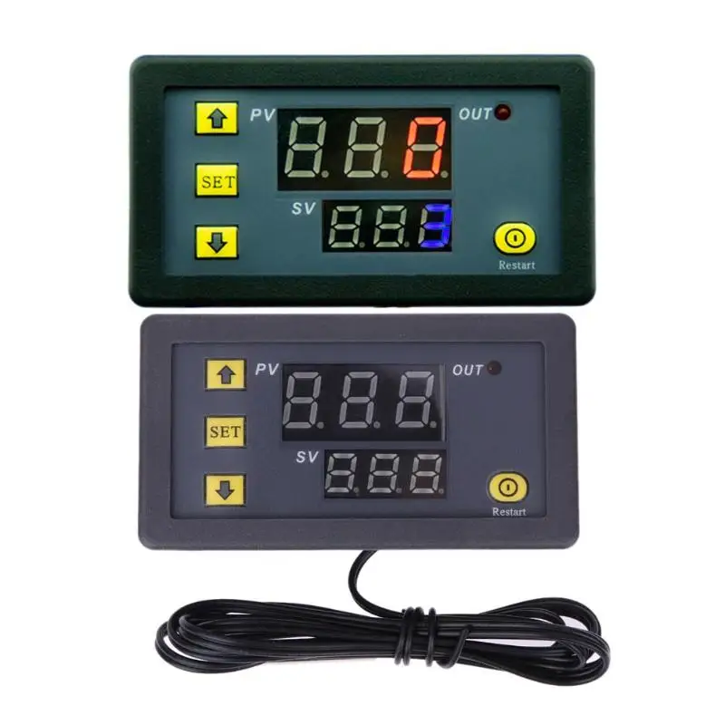 AC110-220V микрокомпьютер цифровой Дисплей Температура Управление Лер задержки реле Таймер Управление модуль времени Управление;