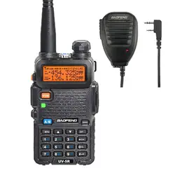 5 цветов Baofeng UV-5R Портативный рации Dual Band + 1 шт. черный Динамик Mic