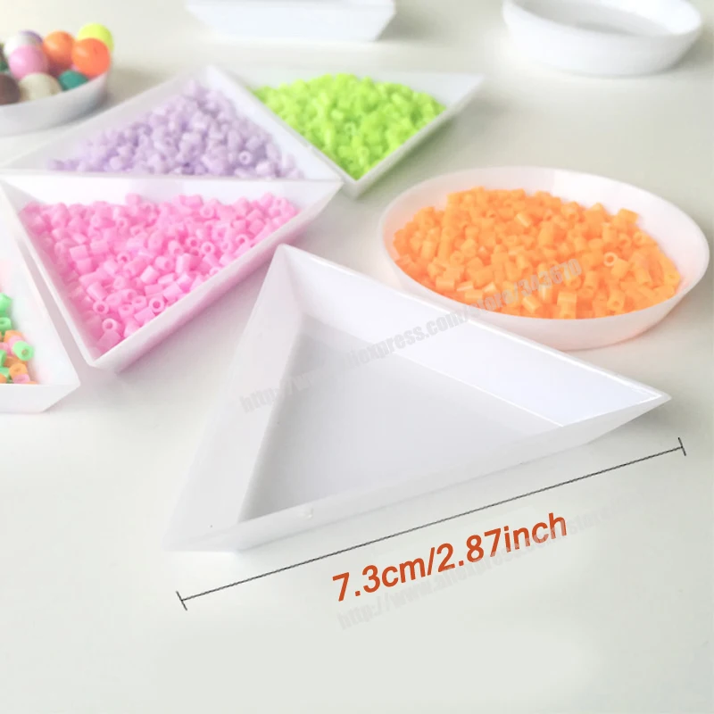 

3 pcs Triangle Plate 7.3mm for Hama/perler/fuse beads Diy Necessary Tools