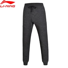 Клиренс) Li-Ning мужские спортивные штаны серии Wade, обычная посадка, 51% хлопок, 49% полиэстер, подкладка, спортивные штаны AKLM681 MKY328