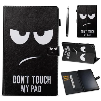

XSKEMP Printed Fold Leather Back Case For Amazon Kindle Paperwhite 1 2 3 E-Book Silicone Magnetic Protective Stand Cover + Pen