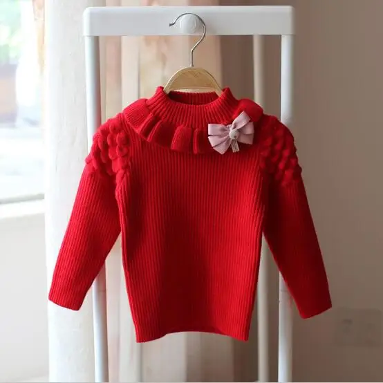 Baby Girls Sweaters 2017 Kids Flowers Sweaters Fashion Children Sweater Cute Kids Clothing