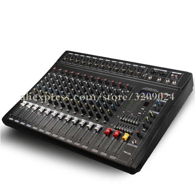 Professional 12 Channel Mixer USB MP3 CD MMC Play