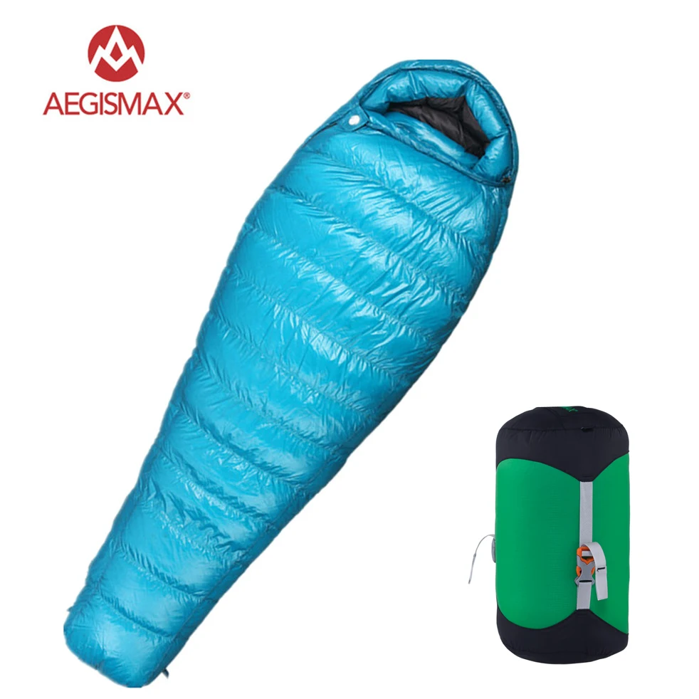 Aegismax M3 Ultralight Camping Mummy 95% White Goose Down Sleeping Bag 3 Season Hiking Aegismax M3 Ultralight Camping Mummy 95% White Goose Down Sleeping Bag 3 Season Hiking