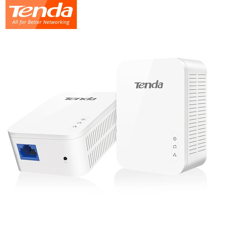 1 пара Tenda PH3 1000 Мбит/с powerline сетевой адаптер AV1000 Ethernet ПЛК adapter KIT Gigabit сетевой адаптер IPTV homeplug AV2 - изображение