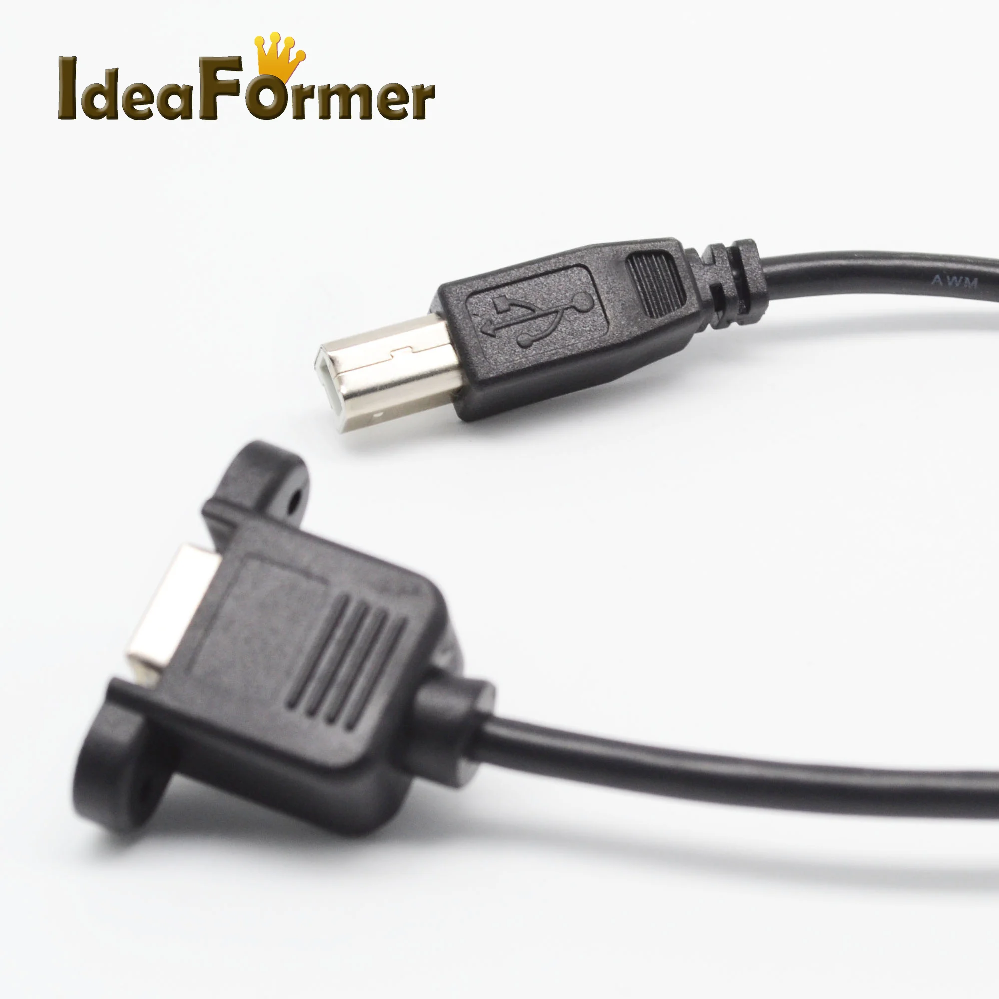 Кабель удлинитель для передачи данных USB 2 0 Тип B штекер гнездо M/F кабель крепления