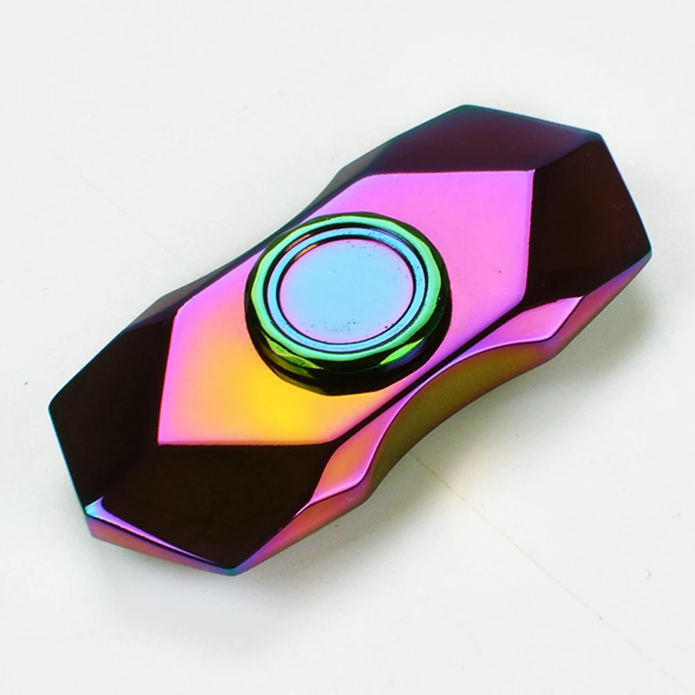 Fidget Babelemi Tipo Diamante de Metal Mão Spinner Brinquedos para o Autismo e Crianças COM TDAH/Adulto Engraçado Anti Stress Brinquedo Dedo Tri Girador