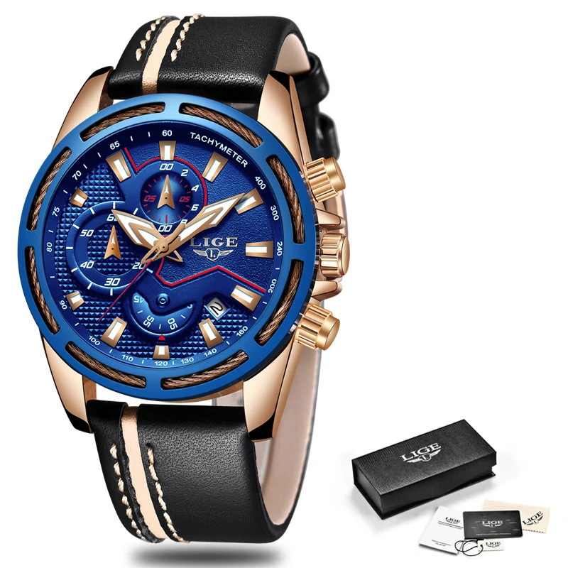 Relojes Hombre Новинка 2018 года LIGE модные для мужчин s часы лучший бренд класса люкс