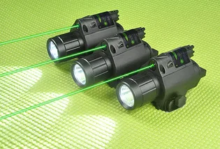 200 люмен боевой пистолет M6 светодиодный Лазерные фонарики комбо с 5 МВт красная лазерная указка лазерный прицел w/Хвост переключатель для съемки - Цвет: Зеленый
