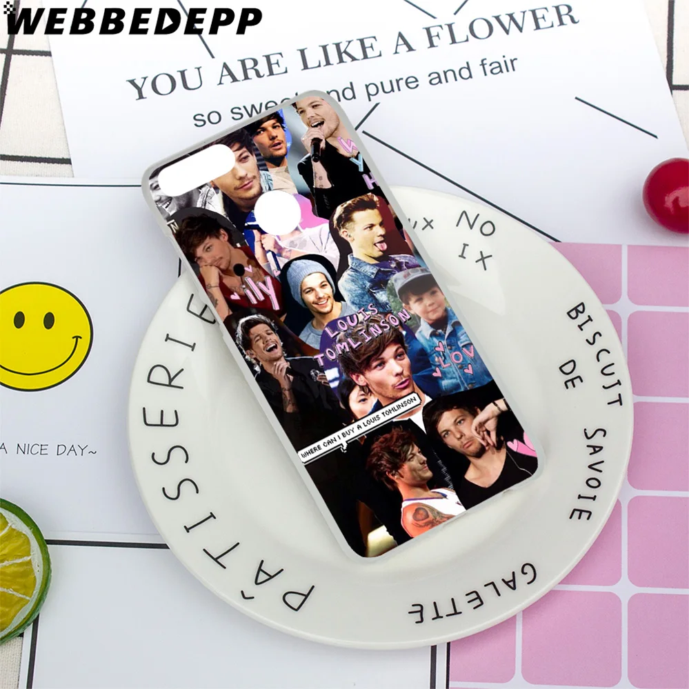 WEBBEDEPP Louis Tomlinson Hard Case for Huawei Honor 10 9 8 Lite 7X 6A 6C Y5 2018 Y6 II Y7 2017