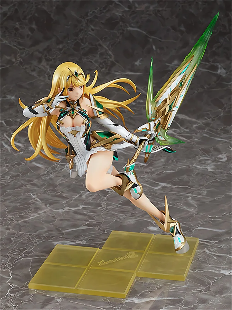 Scale Anime Action Figure Xenoblade 2 Chronicles Game Fate Over Pyra Fighting Ver Model PVC Collection Dropshipping Toy 27cm