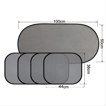 

Sun Visor Shade Shield Screen Black Car Side Rear Window Latest Useful