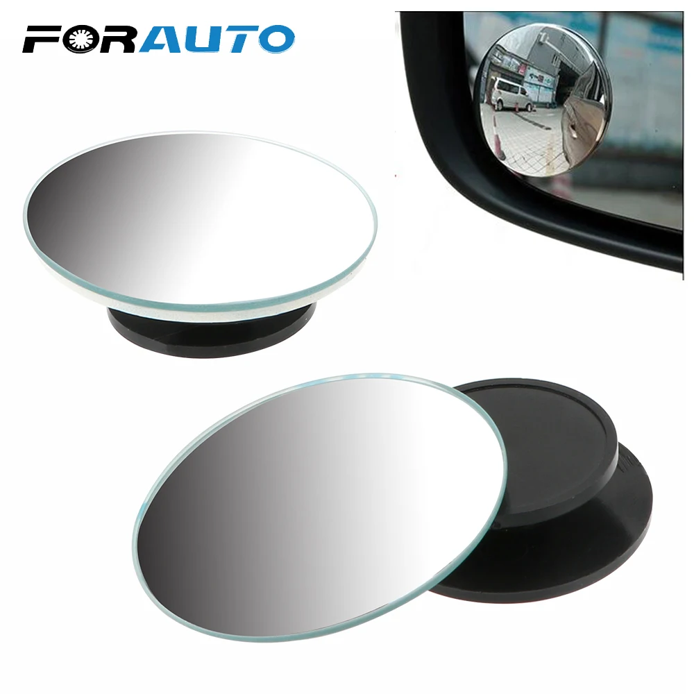 

2Pcs/Set Car RearView Mirror For Car Vehicle Side Blindspot Blind Spot with 3M Tape Convex Mirror Small Round 360 Wide Angle