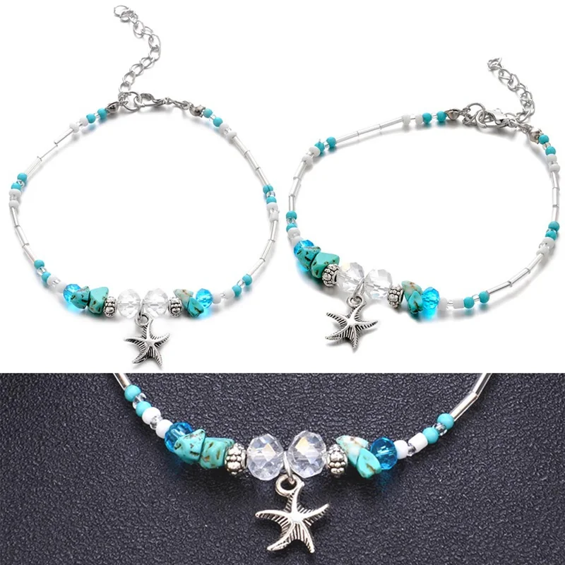 2018 Новейшие Специальные Дизайн Boho оболочки браслет бусы Морская звезда браслеты