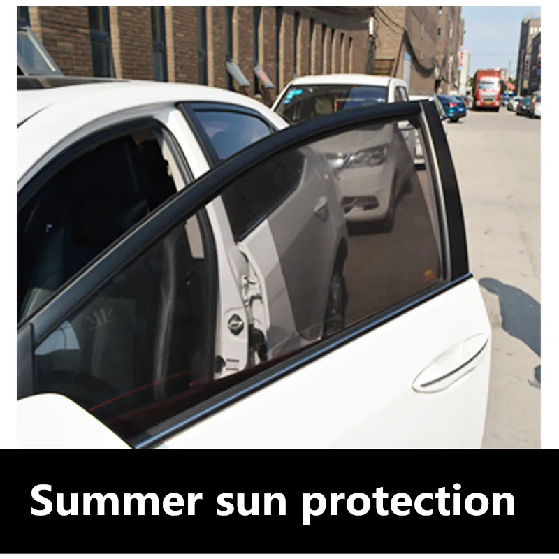 

2Pcs Car Sun Shade UV Protection Car Curtain Window Sunshade Side PVC Sun Visor Summer Anti-UV Sun Block Film