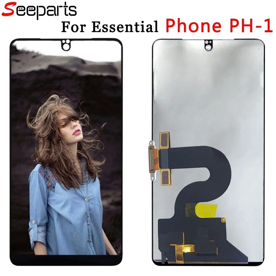 

Original 100% Black Replacement PH 1 LCD 5.71" Display Touch Digitizer Screen Assembly For Essential Phone PH-1 LCD Display