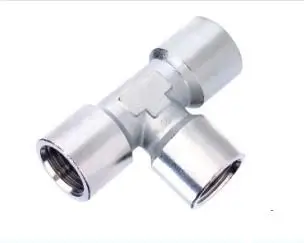 

1/4" BSP Equal Femaile Tee pneumatic brass fitting pneumatic pipe fitting ,quick connector PFT 02
