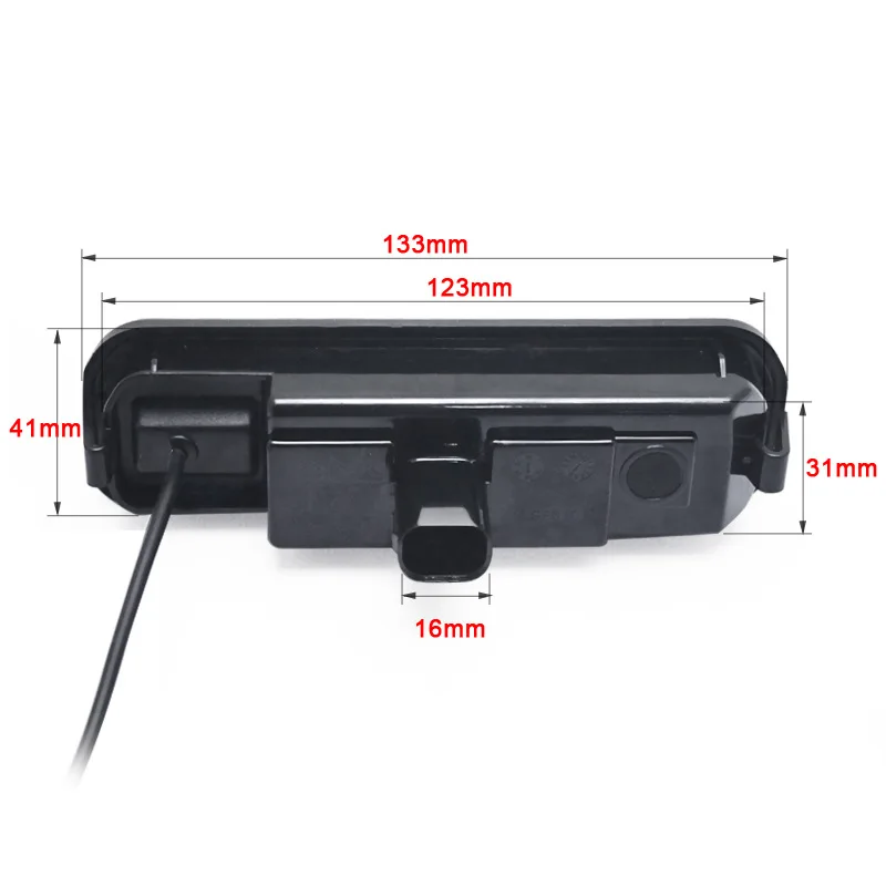 Skup Tylna kamera samochodowa Sonyccd dla Ford focus 2012 2013 dla focus 2 focus 3 uchwyt bagażnika z kamerą kolor Night vision wodoodporna led