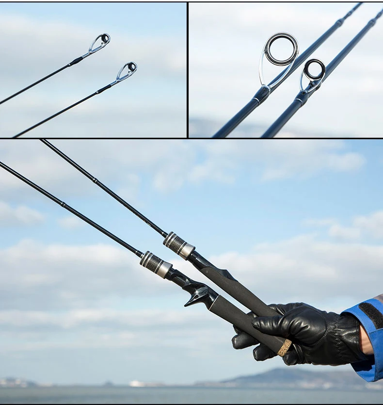 RoseWood Ul L 2 Tips Carbon Fiber Ultra Soft Fishing Rod 1.8m 2 Sections Ultra Light 2-8g Lure Tested Solid Fishing Rod  (10)