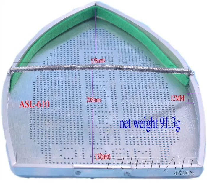 

Aluminum Iron shoe for Electric iron ASL-610