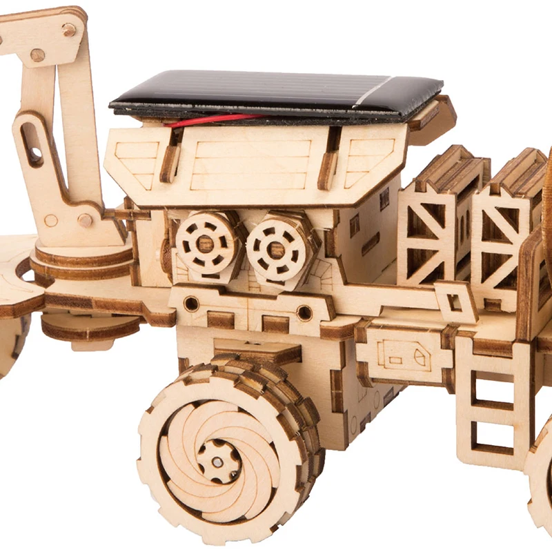 Игрушки Robotime ROKR 3D на солнечной энергии деревянный пазл в сборе сделай сам