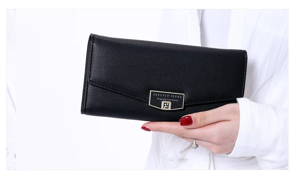 Jamarna Women Wallets PU Leather Women Wallets High Capacity Wallet Female Coin Purse Card Holder Women Wallets For Mobiles 4