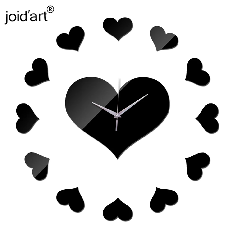 

sale new home 3d acrylic mirror clocks modern diy digital watch wall stickers clock quartz living room