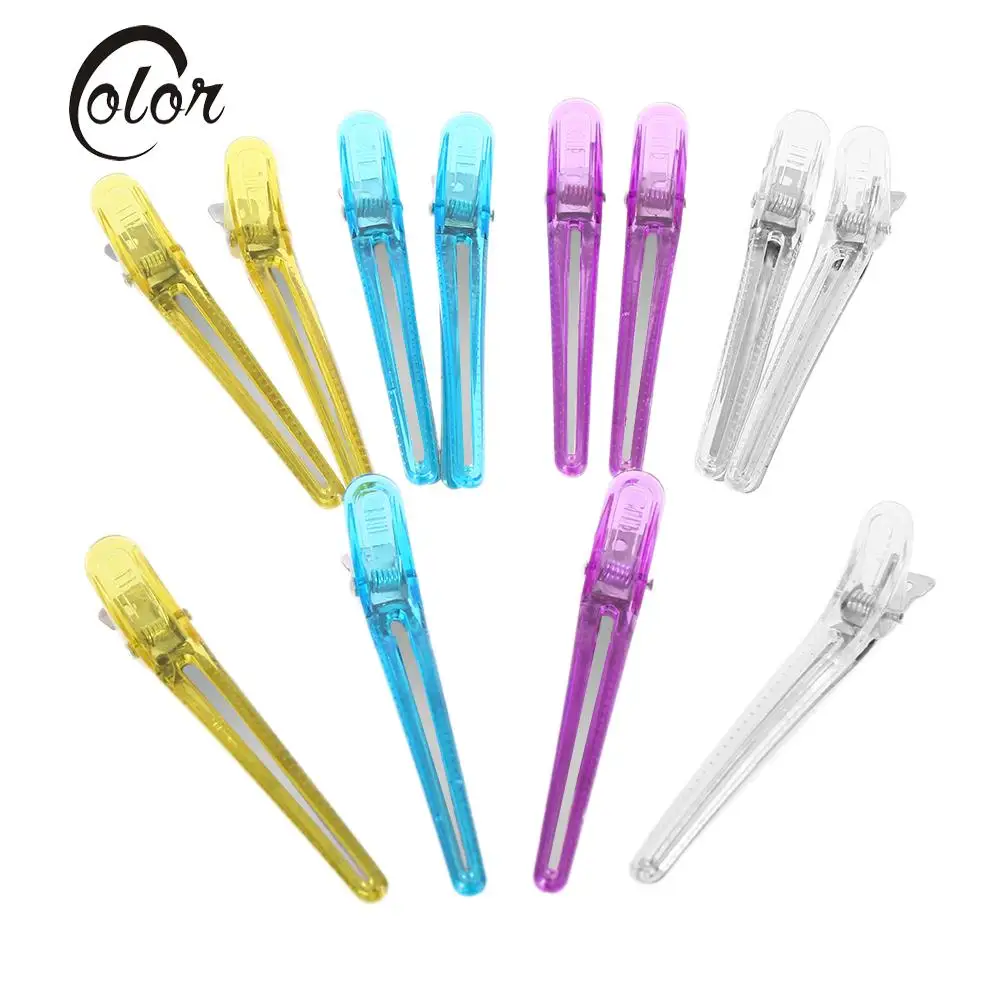 12Pcs/set Colorful Hair Clips Professional Hairdressing Sectioning