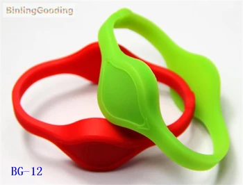 

BG-12 100PCS/LOT 125khz EM4305 RFID Wristband Bracelet Rewritable ID Card For Swimming Pool Sauna Room GYM