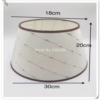 

E27 Art Deco Lamp shade for table lamp coffee and white color fabric lampshade modern style lamp cover for desk lamp