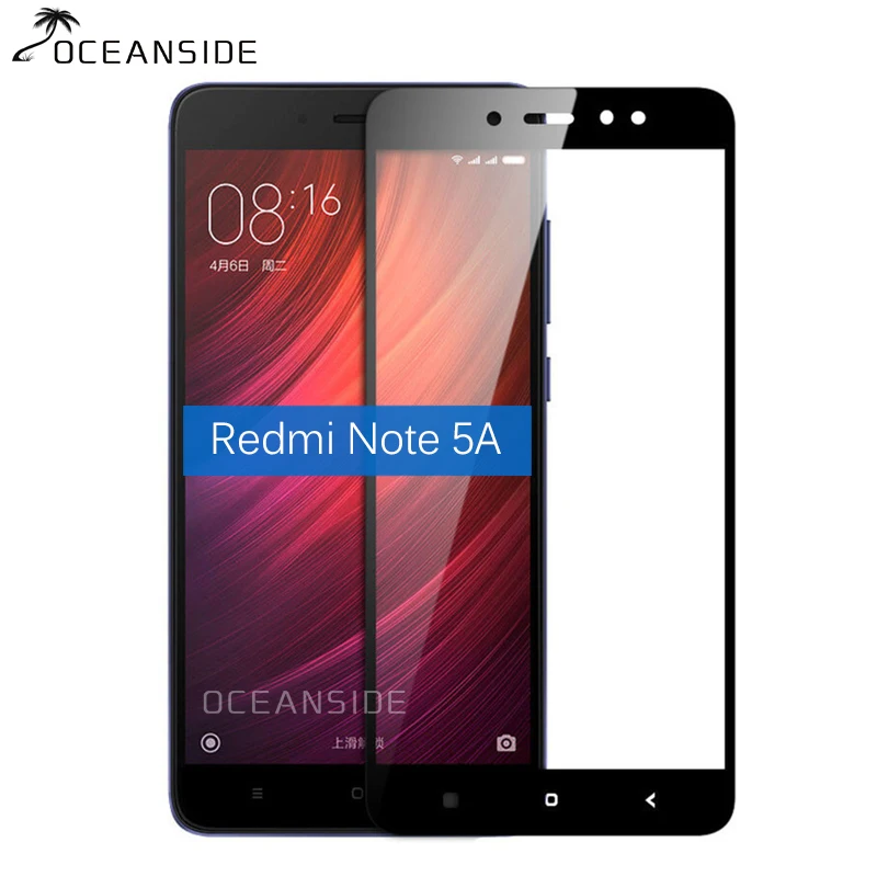 

2PCS Full Cover For Xiaomi Redmi Note 5A Tempered Glass Screen Protector 9d Safety Protective Film On Red mi Note5A 5 A 5.5 Inch