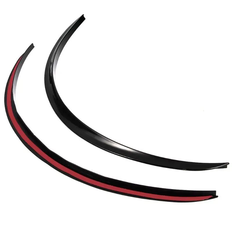 CARCHET Body Kits Carbon Fender Flare Wheel Eyebrow Sticker For Universal Car 2pcs Black