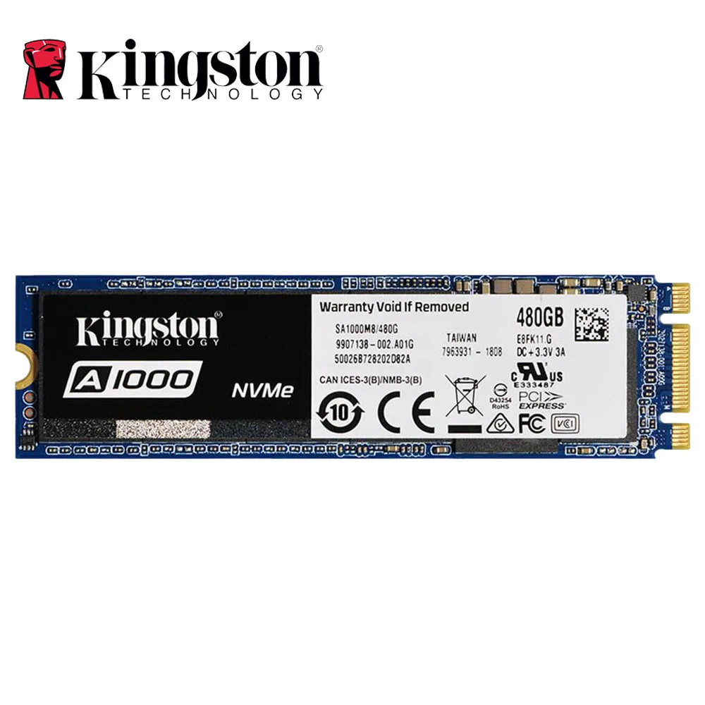 Kingston A1000 NVMe M.2 2280 SATA SSD 120 ГБ 240 480 960 Внутренний твердотельный диск Жесткий SFF для ПК