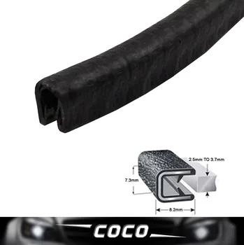 

02# Car metal TRIM SEAL Caravan Trailer Van Pillar durable Window Door lock Black PVC Rubber 394" 1000cm Edge Seal Strip With