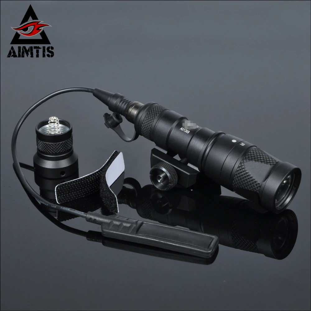 US $52.28 AIMTIS M300V Tactical Flashlight Gun Weapon Light With Constant Strobe momentary Output For 20mm Picatinny Rail Free Shipping