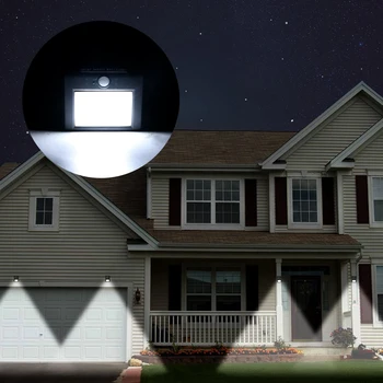 

iTimo LED Wall Lamp Waterproof Human Body Motion Sensing Outdoor Wall Light Rechargeable Solar Light Garden Pathway Lamp