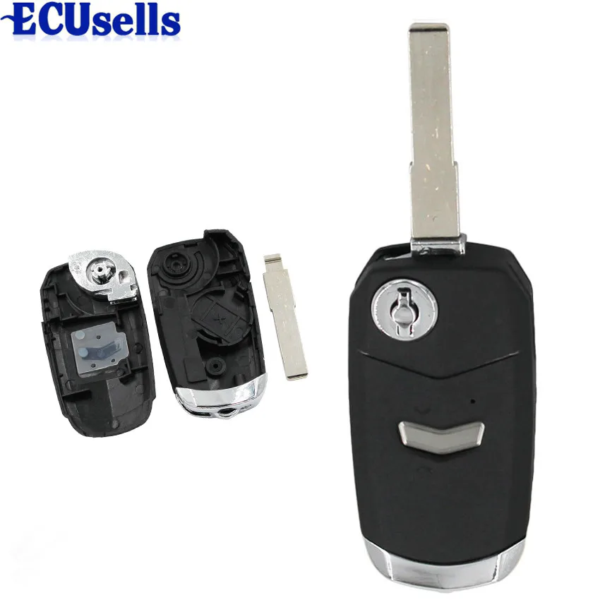 

Key Blank Case 1 Button Flip Remote Key Shell Fob Cover for Fiat Black Color