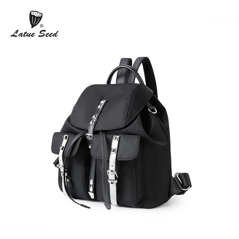 

Latue Seed Backpack Women 2018 New Wild Trend Bag Oxford Cloth Bag Casual Nylon Canvas Cattle Anti-theft Backpack