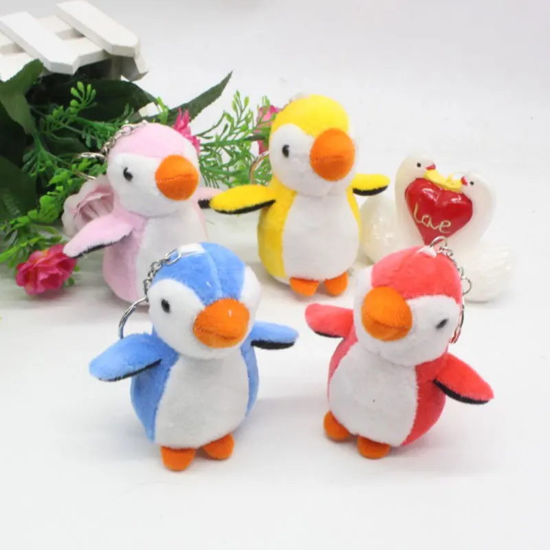 1pcs Penguin Plush Toys Key Chain Hanging Bag Car Pendant Stuffed Dolls